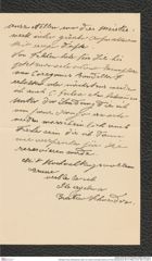 Nachlass Franz Steindachner, Brief von Gustav Schneider (junior) an Franz Steindachner (30.10.1906), Inv.Nr. 462.12, Seite 3